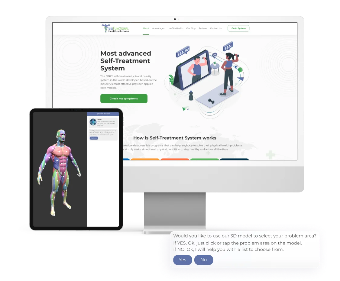 Youmari healthcare app developed for Web Platform. mobile.